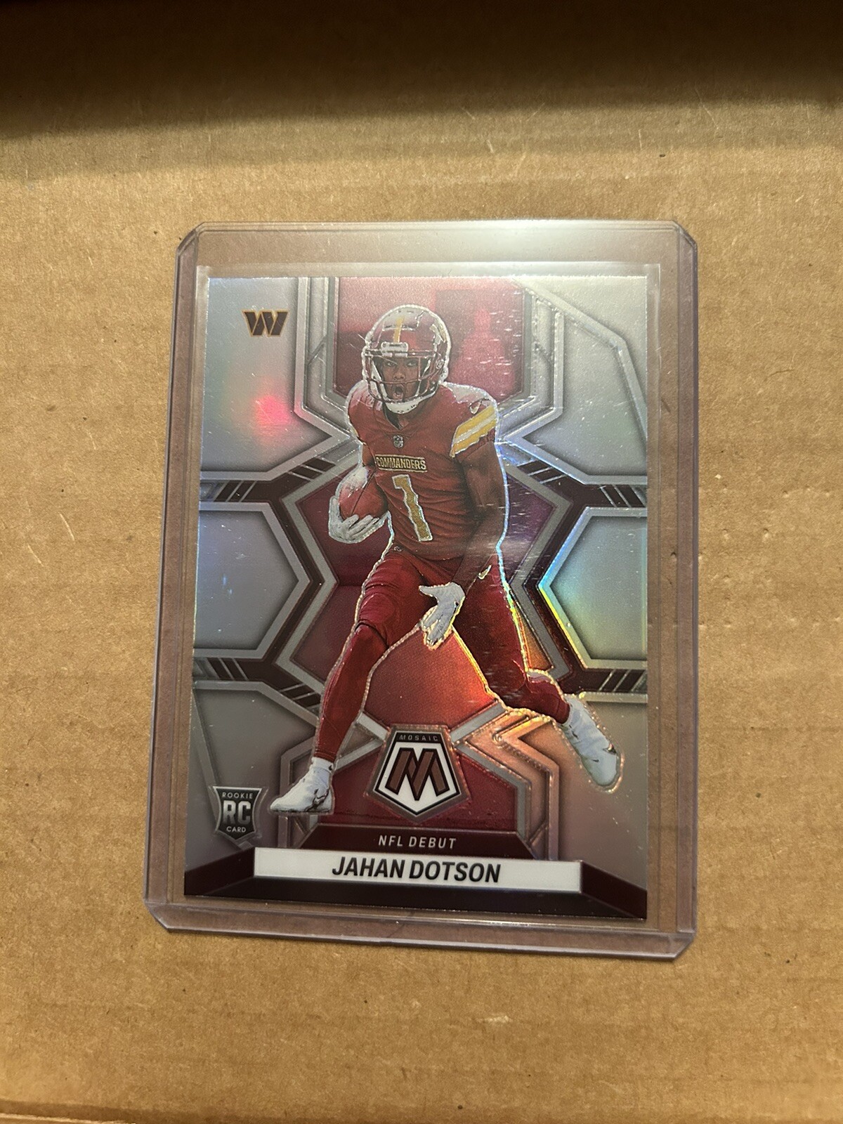 2022 Mosaic Jahan Dotson NFL Debut Silver