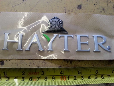 GENUINE HAYTER HARRIER LOGO DECAL BADGE 56 48 41 PRO LARGE SIZE