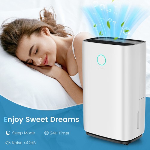25L Dehumidifier Air Purifier with Humidistat LCD Display for Home Laundry UK - Picture 15 of 16