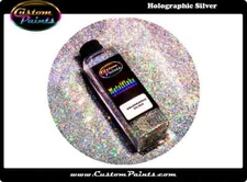 SILVER HOLOGRAPHIC Metal Flake Large 2oz - Custom HOK Hot Rod Chopper