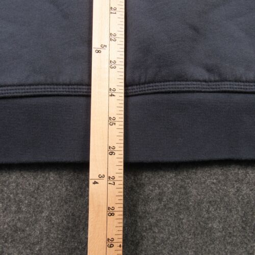 L.L. Bean Full Zip Hoodie Fleece Sherpa Lined Men's L Navy Blue Hooded 512273 - Picture 12 of 13