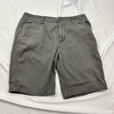 Men's Size 34 Plugg Casual Shorts Grey Belt Loops Side Pockets