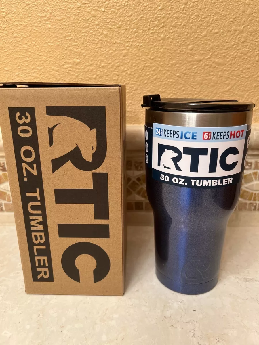 RTIC 30 oz Stainless Steel Tumbler Cup w/ Splash Proof Lid Black