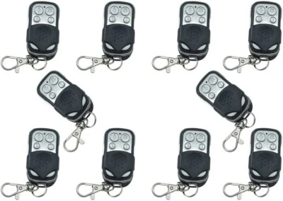 10X Telecomando Universale Per Cancello Automatico Frequenza 433,92 Mhz