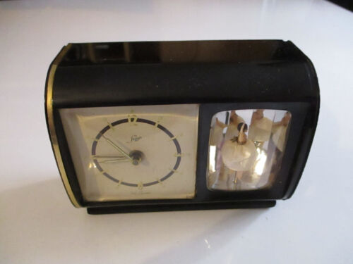 Vintage : alter Wecker Staiger mit Ballerina , 50er , funktioniert - Bild 2 von 5