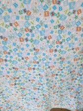 BLUE BABY QUILT, 40 X 40 COTTON, PLEASE READ