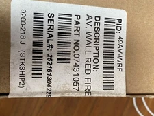 Simplex TrueAlert 49AV-WRF ES Wall Mount Addressable Audible/Visible  Red Cover