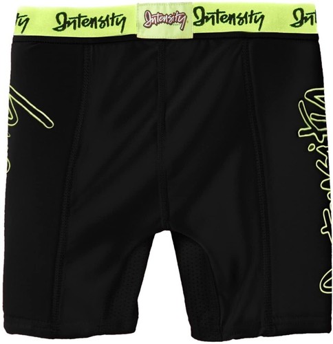 Intensity Youth Girls 5" Low Rise Fastpitch Slider Softball Shorts Black/Optic - Afbeelding 3 van 6