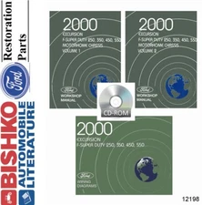 2000 Ford Excursion F250HD - F550 Truck Motorhome Shop Service Repair Manual CD