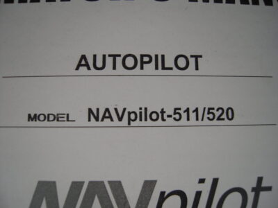 Furuno Autopilot NAVpilot 511/520  Operator's Manual