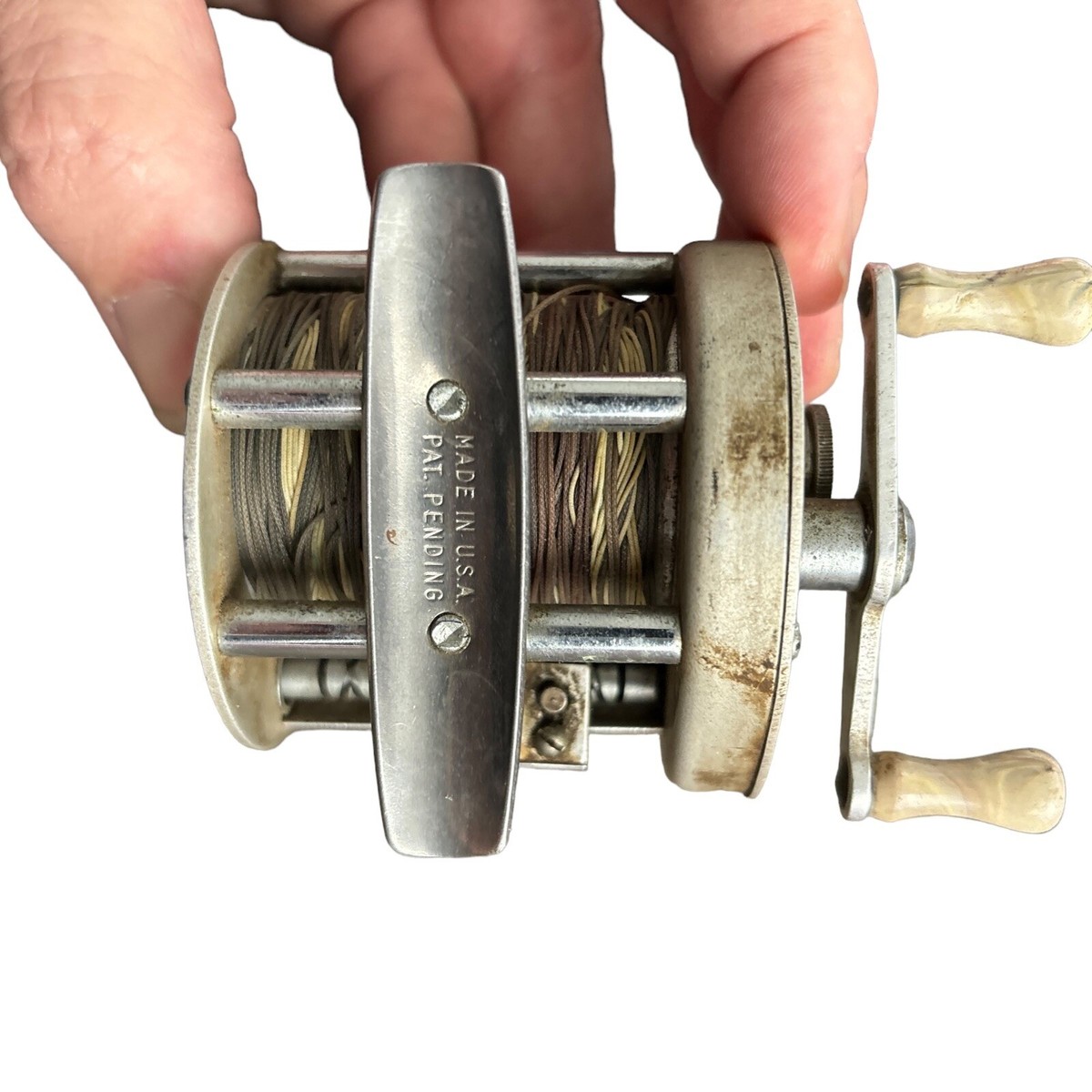 Moulinet Vintage Langley Reelcast Model 500 - Métal, État Neuf