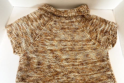 Daytrip Pullover Überwurf Größe Large mehrfarbig braun geknöpft Oberteil kurze Dolmanärmel - Bild 16 von 23