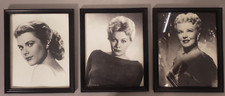Grace Kelly, Ginger Rogers, Kim Novak framed 8x10 prints lot black and white