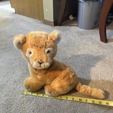 1982 Dakin Stuffed Animal Tiger Cub Pup 14 Plush Toy Used Zoo Rare Find