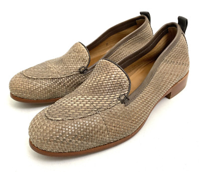 Alberto Fermani Woven Flat Loafers Women s Shoes 6 / 36
