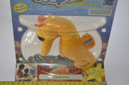 Sea Pals Plush Sea Horse Finger Puppet-2009-Applause/Russ-Rare-Super Cute-Sealed - Picture 2 of 24