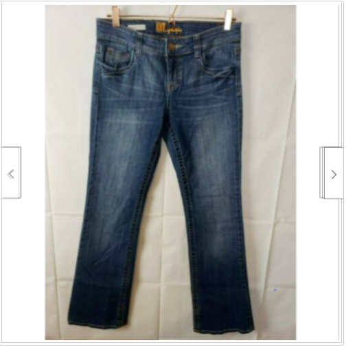 Jean Bootcut Femme KUT From The Kloth - Taille 8 - Bleu Foncé Délavé - Coupe Regular - 32.5" De Longueur