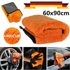 60x90cm Auto Trockentuch XXL Microfasertuch Autopflege 1400GSM Poliertuch DE