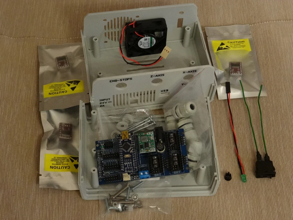 CNC Kit Proxxon MF70 m Nema23+Gehäuse m vorder u hinten Platten - Bild 3 von 4