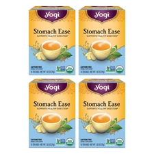 Yogi Tea Stomach Ease Tea - 16 Tea Bags per Pack (4 Packs) - Digestive Tea to...