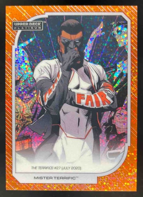 2026 Upper Deck Platinum DC Comics Mister Terrific Orange Sparkle /33 #193