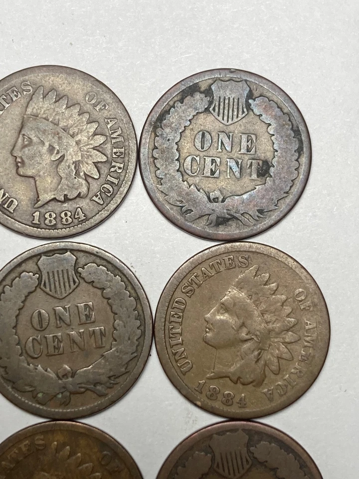 1884 INDIAN CENT ROLL, 50 nice condition coins, 141 year old coins - Image 4 of 4