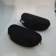 Lot Of 2 Tifosi Optics Sunglasses Case Black 6 Inch Zippered Hard Shell Weekend