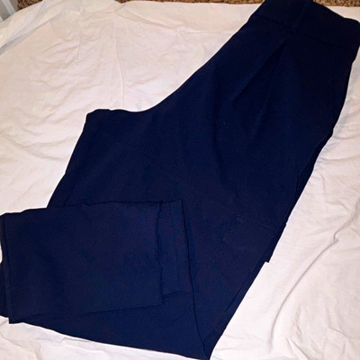 Banana Republic Women s Blue High-Rise Straight Dress Pants