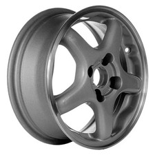 For Honda Civic 93-00 Alloy Factory Wheel 5-spoke Machined Flange Silver 14x5.5