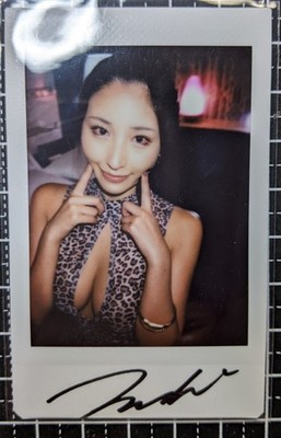 Mina Kitano Autographed Signed Instax photo Cheki Japan Female JAV Idol