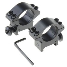 2 PACK 1 Inch High Profile Scope Rings For Most 11mm or 3/8 Dovetail Scope Mount
