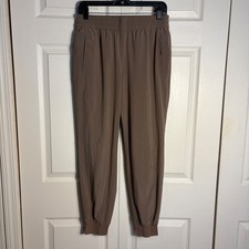 Banana Republic Airstretch Jogger Pants Feather Taupe Brown Women S 407629-01