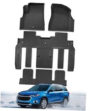 All Weather Floor Mats Custom Fit for Chevy Traverse 2009-2017 Only Fits