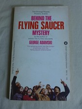 George Adamski BEHIND THE FLYING SAUCER MYSTERY 1974 Warner 2nd Printing UFOlogy