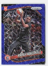 2025 Panini Prizm WNBA #47 Rayah Marshall Blue Velocity Prizms