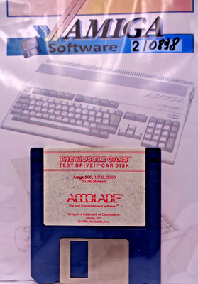COMMODORE AMIGA -- THE MUSCLE CARS TEST DRIVE II CAR DISK (ACCOLADE)