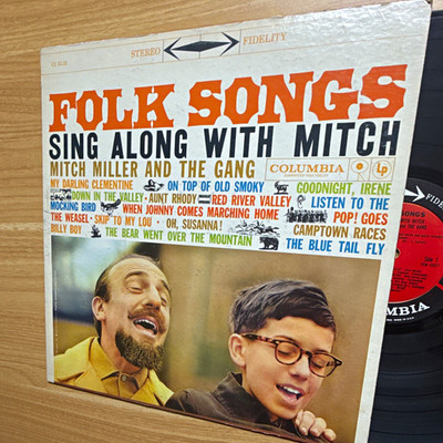 Mitch Miller & the Gang Folk Songs Sing Along w/ Mitch LP Stereo CS 8118