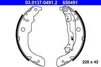 NEU - ATE 03.0137-0491.2 Bremsbackensatz FüR CitroËN DS Peugeot