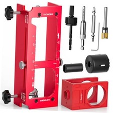 Door Hinge Jig and Door Lock Installation Kit, Aluminum Alloy Router Template