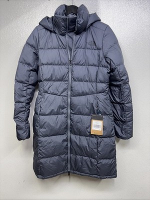 Womens The North Face Metropolis Parka Long Slim Down Warm Jacket Gray #J4C