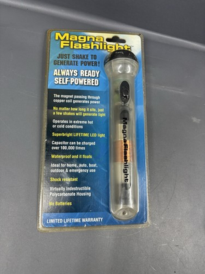 #ad #ad MAGNA Self Powered Shake Flashlight No Batteries Waterproof Camping Emergency $26.79