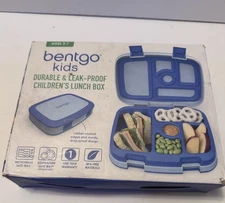 Bentgo Kids Confetti Lunch Box Abyss Blue Leak Proof 5 Compartment Bento Box