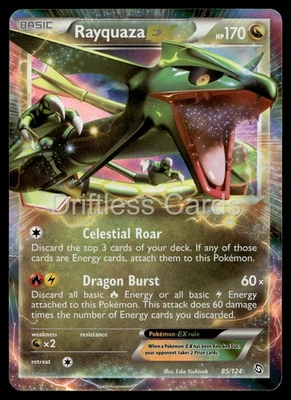 Rayquaza EX 85/124 Holo EX Rare Dragons Exalted Pokemon MP/LP - Image 1 of 3
