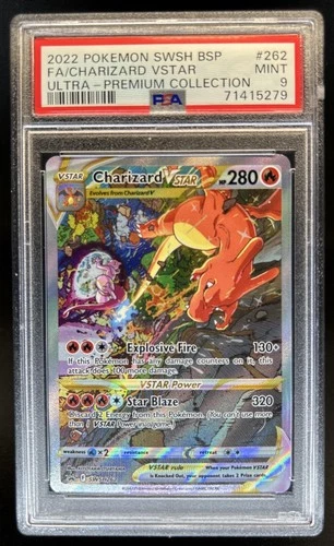 2022 Pokemon SWSH Black Star Promos Charizard VST #SWSH262 PSA 9