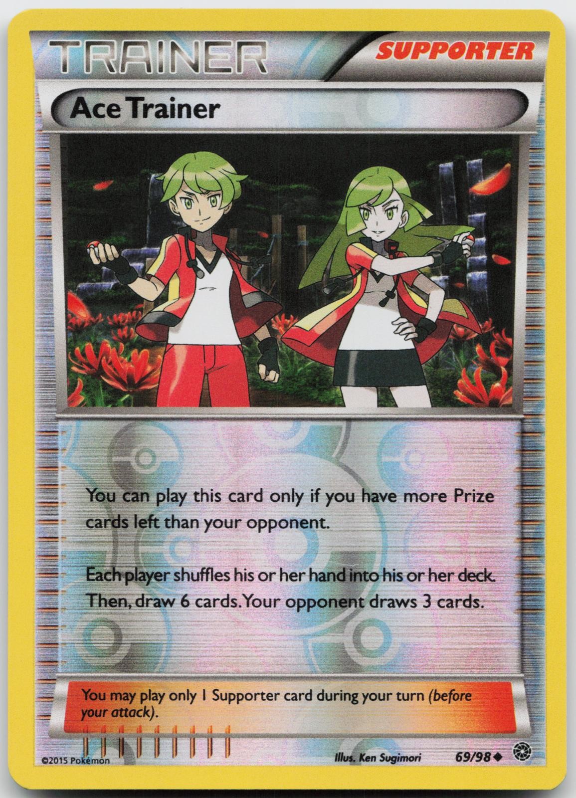 Ace Trainer 69/98 Reverse Holo Pokemon Ancient Origins - NM