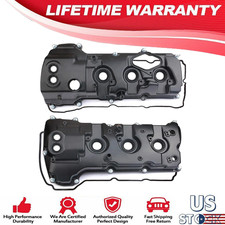 Aluminum Left  Right Valve Cover w/Gasket Fit For FORD F-150 3.5L V6 2013-2016