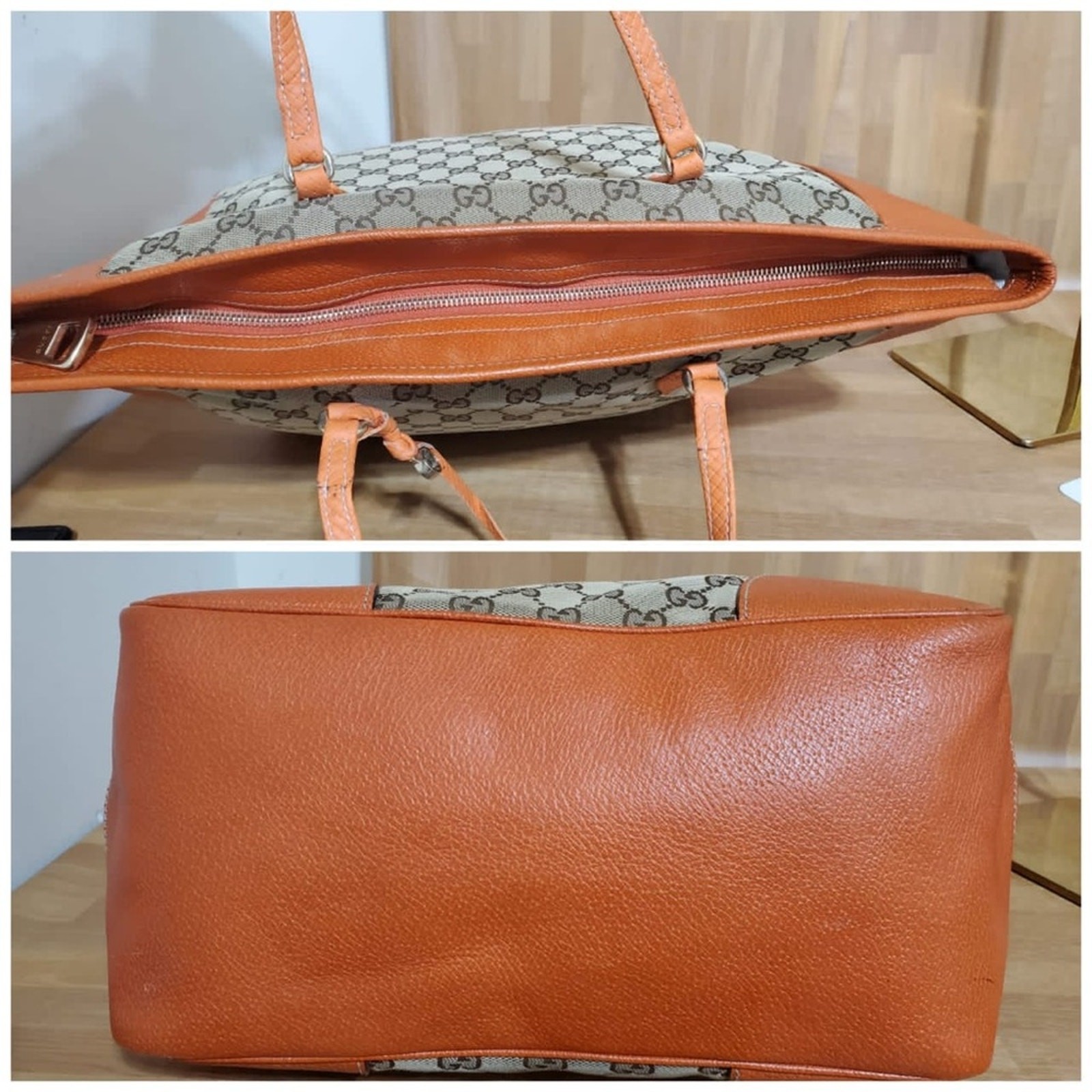 Authentic GUCCI Monogram Medium Bree Zippered Sho… - image 10