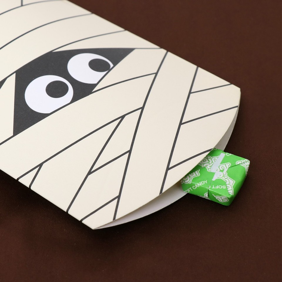 10Pcs Mummy Shaped Candy Boxes Wedding Favor Paper Pillow Gift Boxes ...