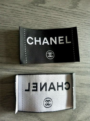 ONE Chanel Clothing Label Tag Sewing Replacement,   2.75" X 1.75"