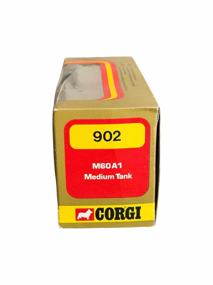 Vintage 1974 Corgi 902 M60 A1 Medium Tank US United States Die Cast w/ Box - Image 2 of 4